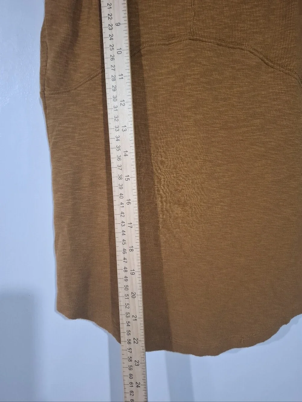 Free People Lace-Up Ribbed Tank Top - Rust Brown Sz M Babydoll Boho